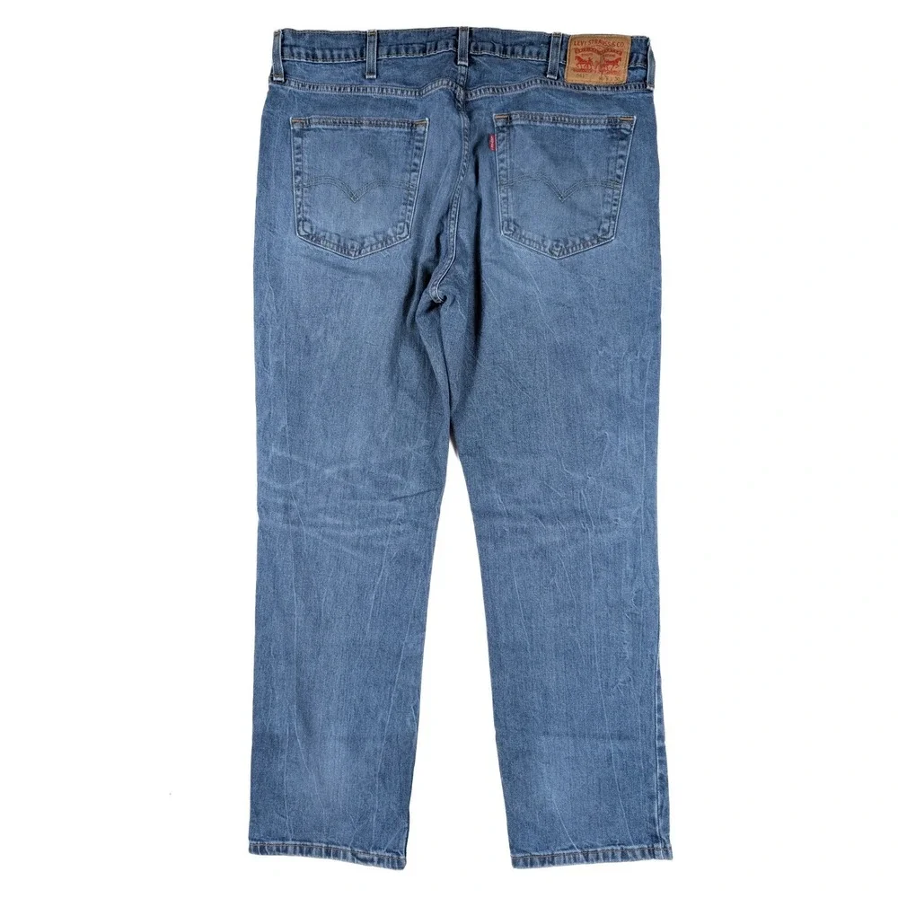 Levi's 541‎ Athletic Fit Distressed Blue Stonewash Denim Jeans Men's Size 38x30